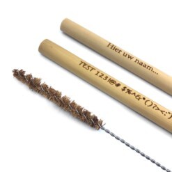 bamboe rietjes met tekst