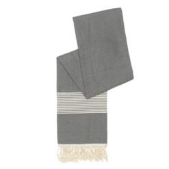 Hamamdoek Antraciet donkergrijs