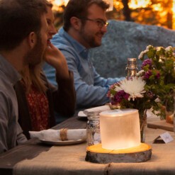 campinglamp warm licht