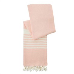 happy towels hamamdoek biokatoen licht roze