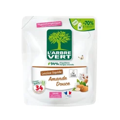 arbre vert vloeibaar wasmiddel amandel navulling