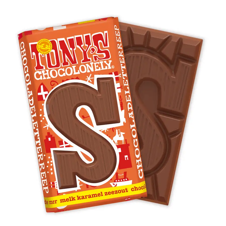 chocoladeletter karamel zeezout s