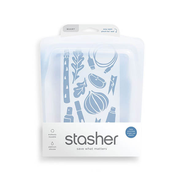 stasher bag clear quart 1,18L