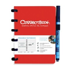 correctbook gelijnd rood a6