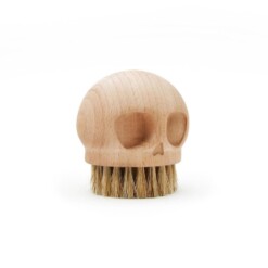 skull brush houten afwasborstel zijkant