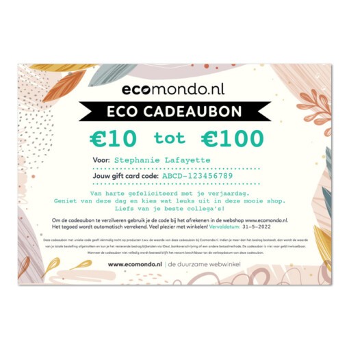 duurzame eco cadeaubon ecomondo