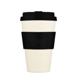 ecoffee cup large 400ml solid black nature