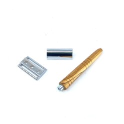 safety razor scheermes olijfhout