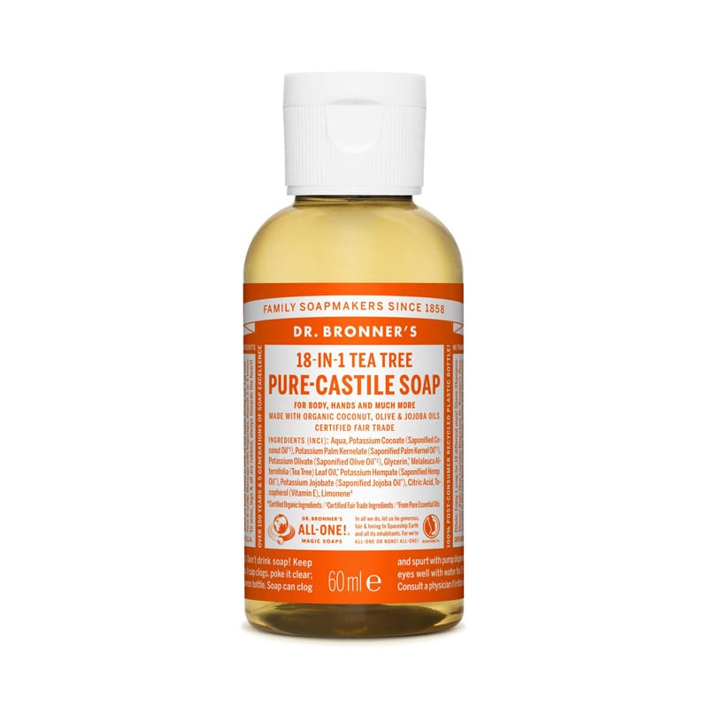tea tree dr bronner pure castile zeep