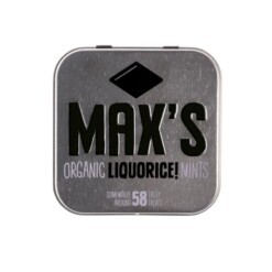 max's organic mints liquorice