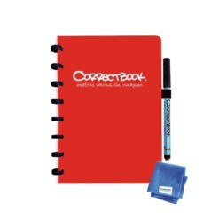 correctbook gelijnd a5 rood