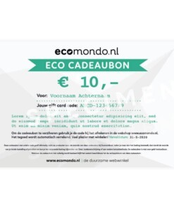 duurzame cadeaubon 10 euro