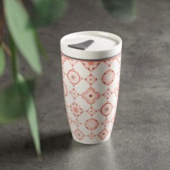 villeroy boch to go beker rose