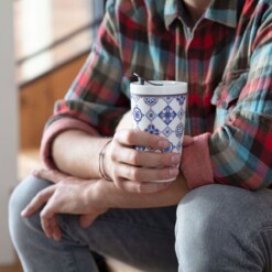 villeroy boch to go beker indigo