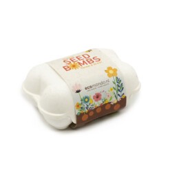 Seed Bombs eierdoosje wit