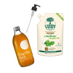 diy soap dispenser set charitea black