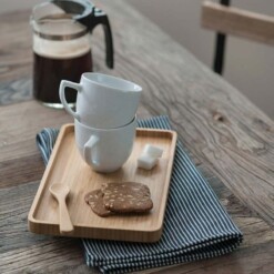 bambu dienblad van bamboe