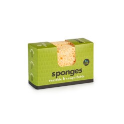 ecoliving composteerbare spons 2pack large small