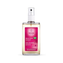 weleda deodorant in glazen fles wilde rozen
