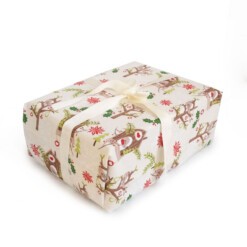 Herbruikbare giftwrap vogelhuisje