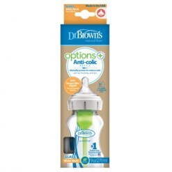 Dr-Browns Brede halsfles 270ml glas