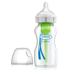 Dr-Browns Brede halsfles 270ml glas