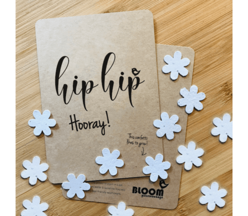 bloom-bloeiconfetti-kaart-hip-hip-hooray