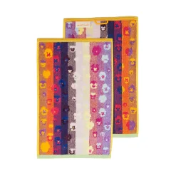54 pansy guest towel set