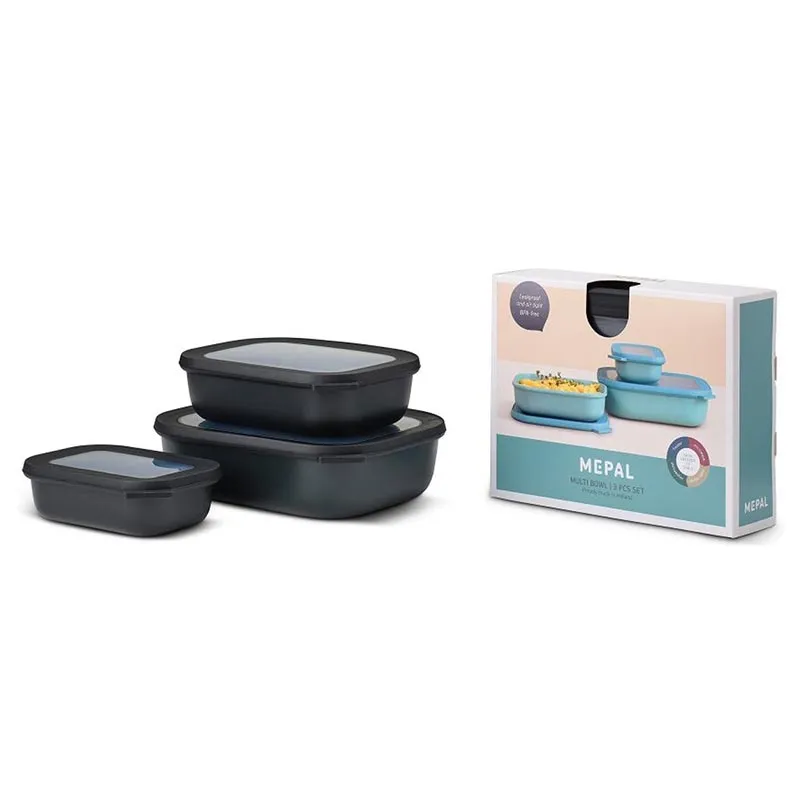 Multikom Cirqula rechthoekig 3-delige set (500 1000 2000) - Nordic blue
