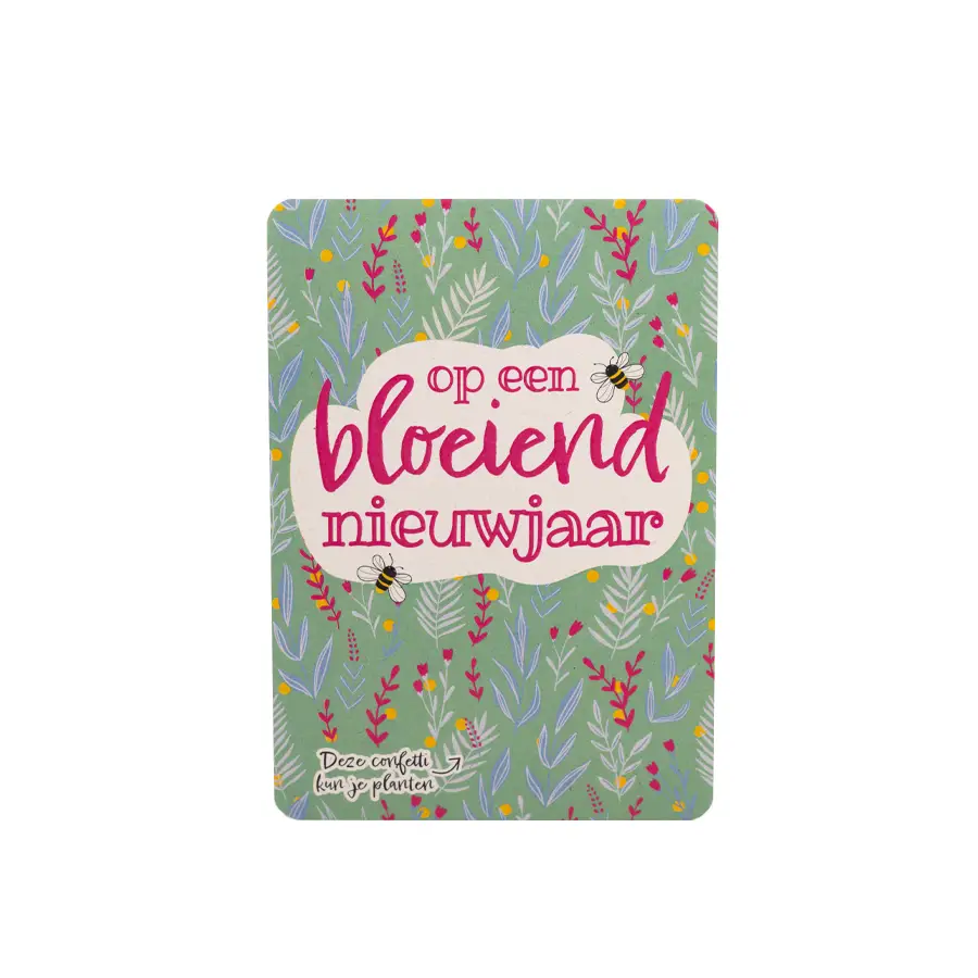 bloom bloeiend nieuwjaar kaart