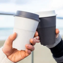 returnable cup outdoors