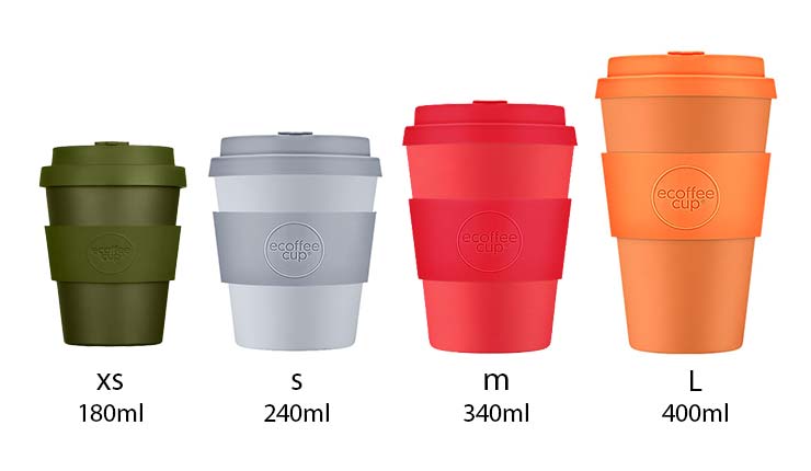 Ecoffee Cup koffiebeker maten
