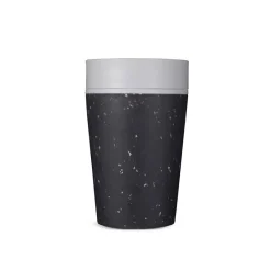 Circular cup 8oz grey Pebble White