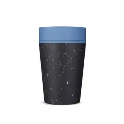 Circular cup 8oz grey Rockpool Blue