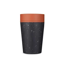 Circular cup 8oz grey Sundown Orange