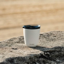HuskeeSteel white to go beker