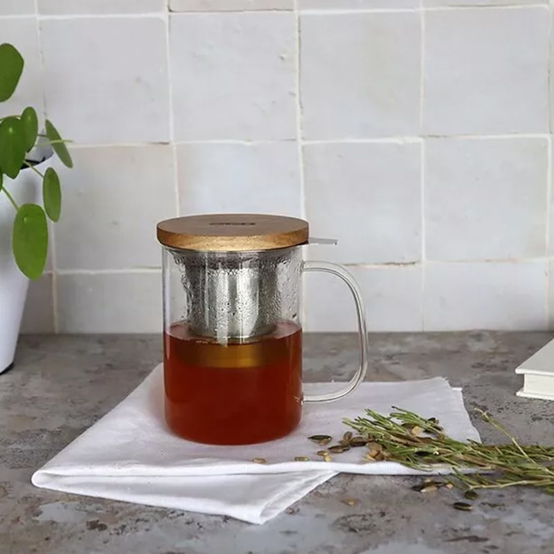 Theeglas met filter - Afbeelding 3