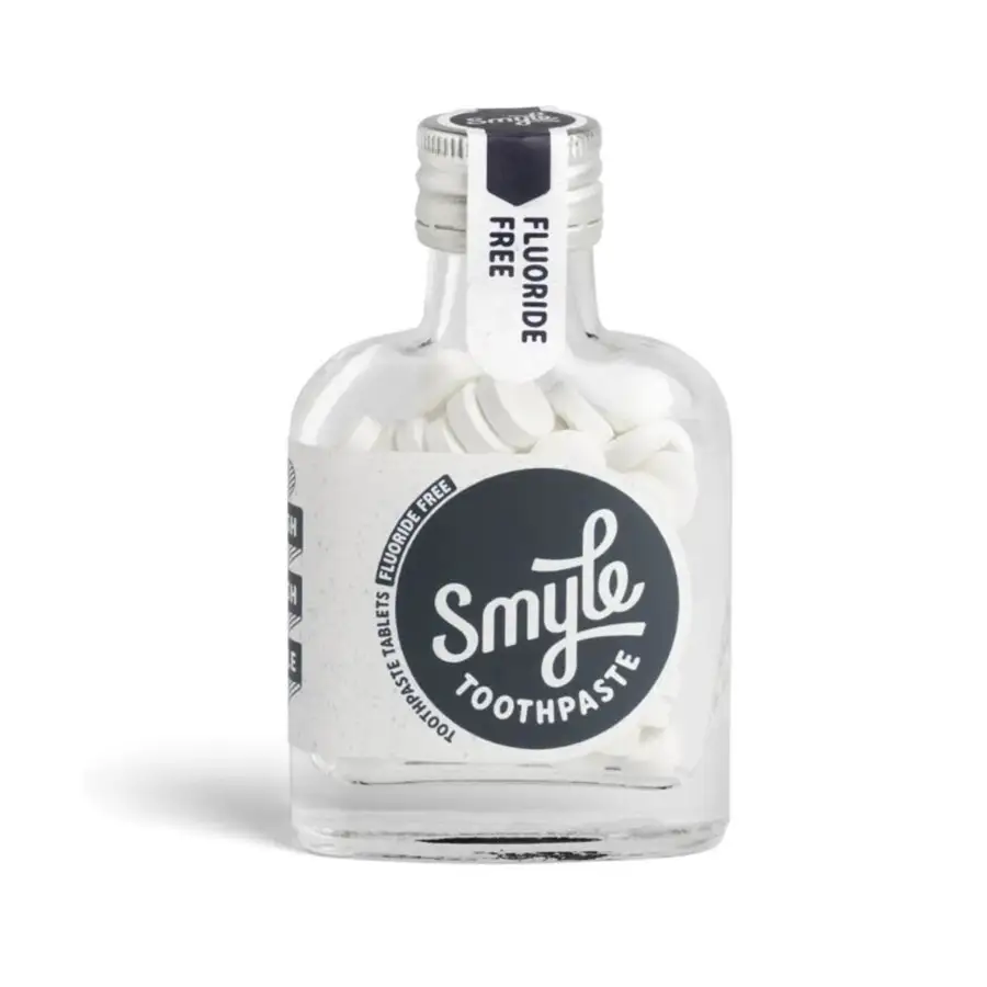 smyle tandpasta tabletten bottle fluoride free