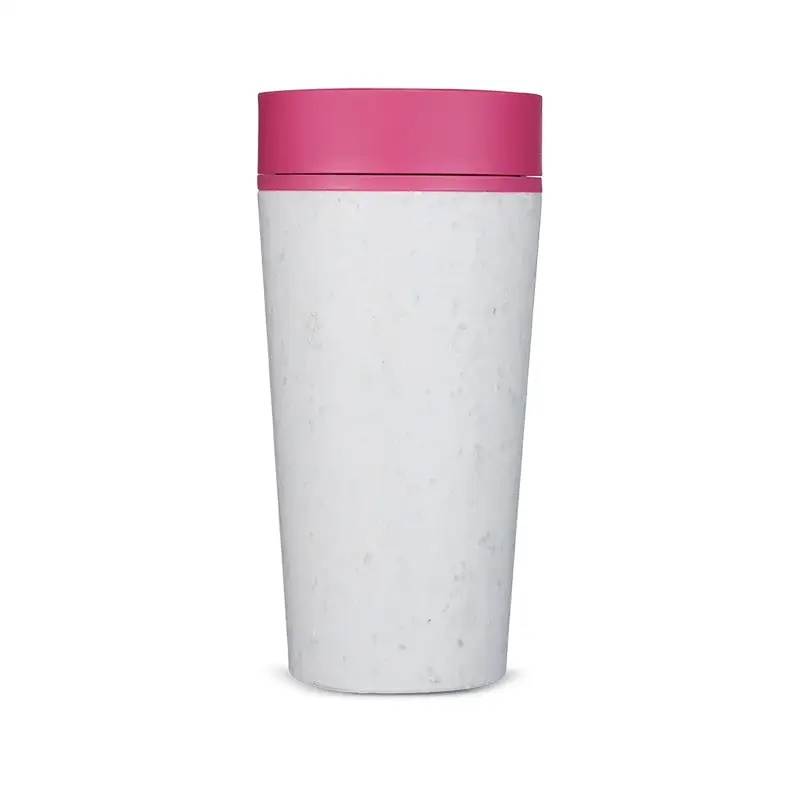 circular cup 12oz chalk-lotus pink