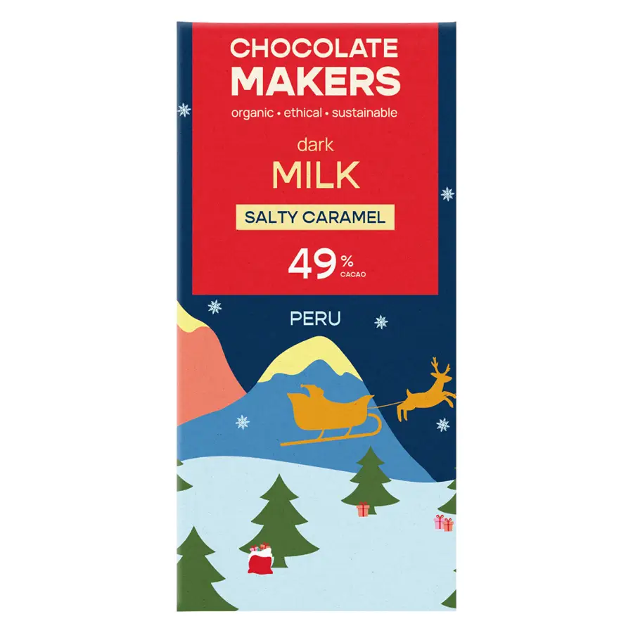 Chocolatemakers kerstreep caramel zeezout