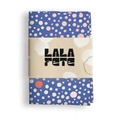 la la fete deaux dots kobalt blauw