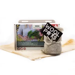 wool pots cadeauset met bijen- en vlinderbloemen
