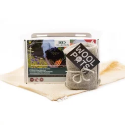 wool pots gift groentetuin voor starter