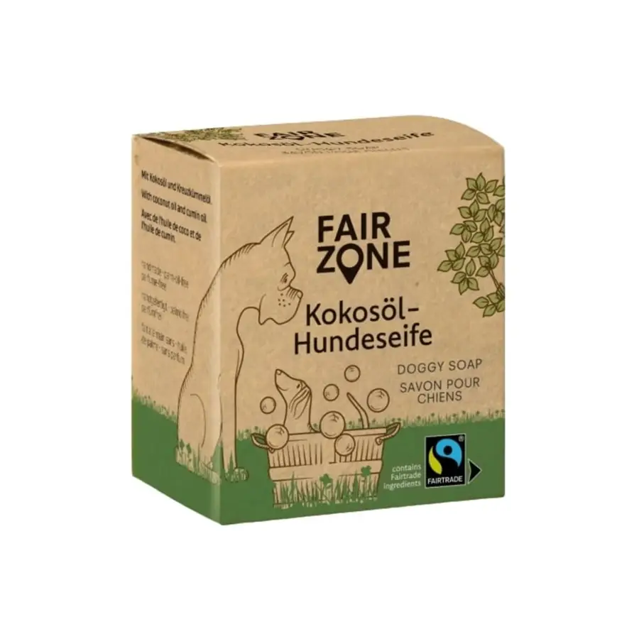 fair zone hondenzeep met kokosolie en komijnolie blok 160 gram