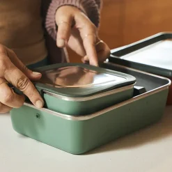klean kanteen rise family set lunchboxen in de keuken