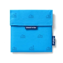snack n go icons oceanic, blauw snackzakje met golven