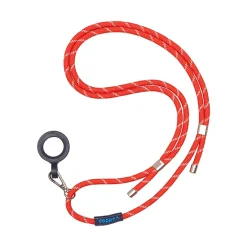 dopper cord voor bottle model silver red