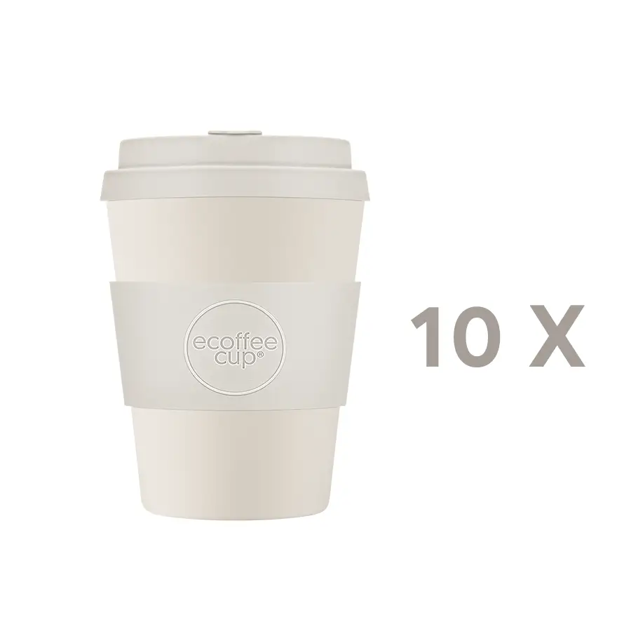 ecoffee cup wit 10x voordeelset