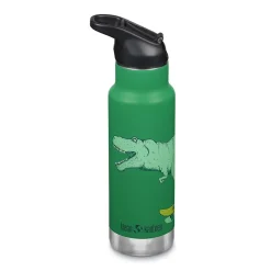klean kanteen kids groene thermosfles met dino print K12vcnfss-ds