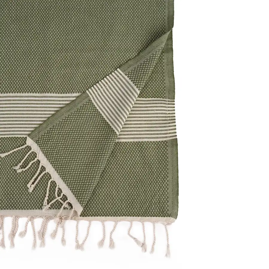 happy towels hamamdoek donker olijf groen